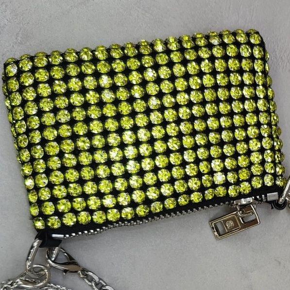 Túi Đeo Chéo Đính Kim Cương Giả Phong Cách Thời Trang Mới Cho Nữ