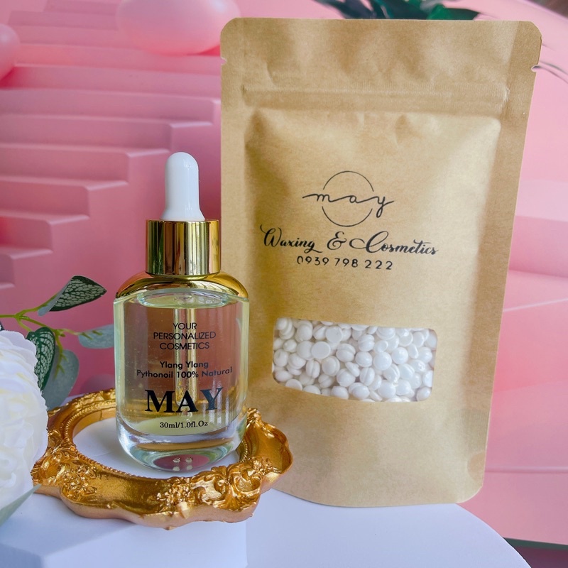 COMBO SÁP WAX LÔNG KÈM NỒI SILICON [TẶNG QUE GỖ]