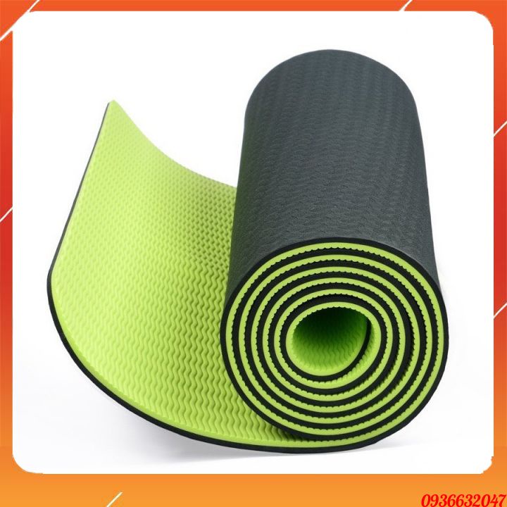 Thảm tập gym yoga cao cấp dày 6mm có định tuyến chống trượt