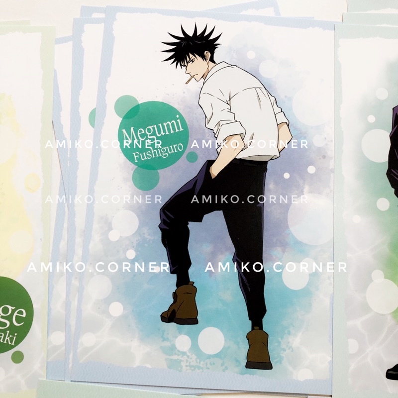 Bộ hình postcard Jujutsu no kaisen jjk hàng chính hãng