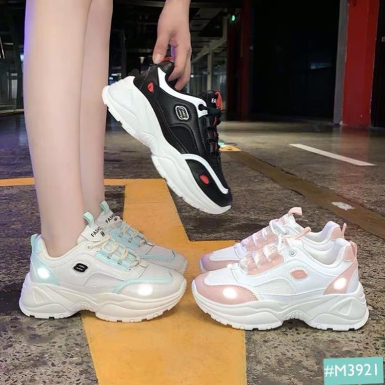 Giày Thể Thao Nữ Phản Quang MINSU FASHION M3921, Giày Sneaker Nữ Độn Đế Mới Nhất 2020 Phù Hợp Mang Đi Chơi, Đi Học I ;