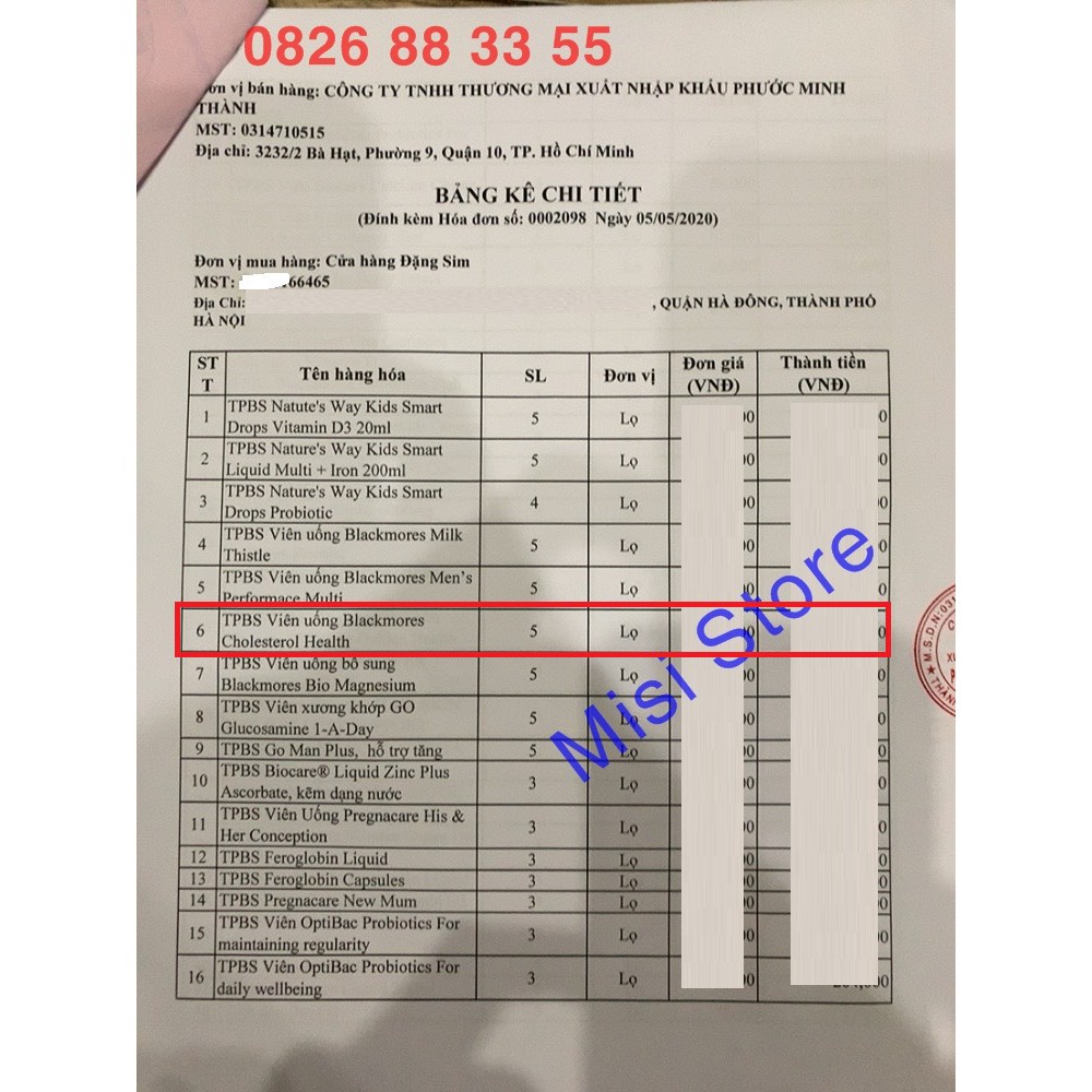 Viên uống giảm mỡ máu Blackmores Cholesterol Health 60 viên