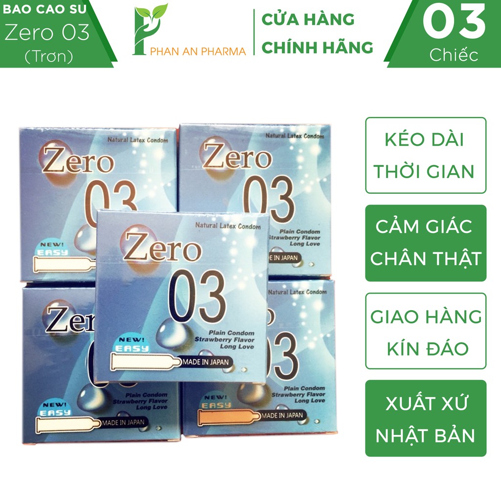 Bao Cao Su Siêu Mỏng ZERO 03 Nhật Bản - Phan An1 CN366