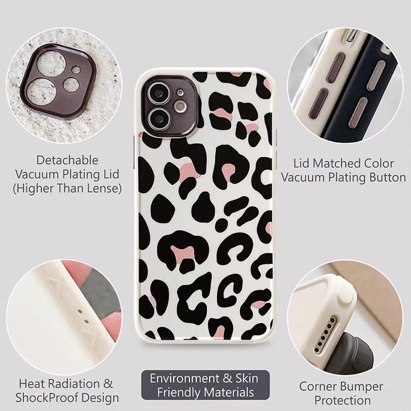 Ốp điện thoại TPU họa tiết da báo cho Iphone12 / 12pro Max / 12mini / 7plus / 8 + / Xsmax / 11pro Max | BigBuy360 - bigbuy360.vn