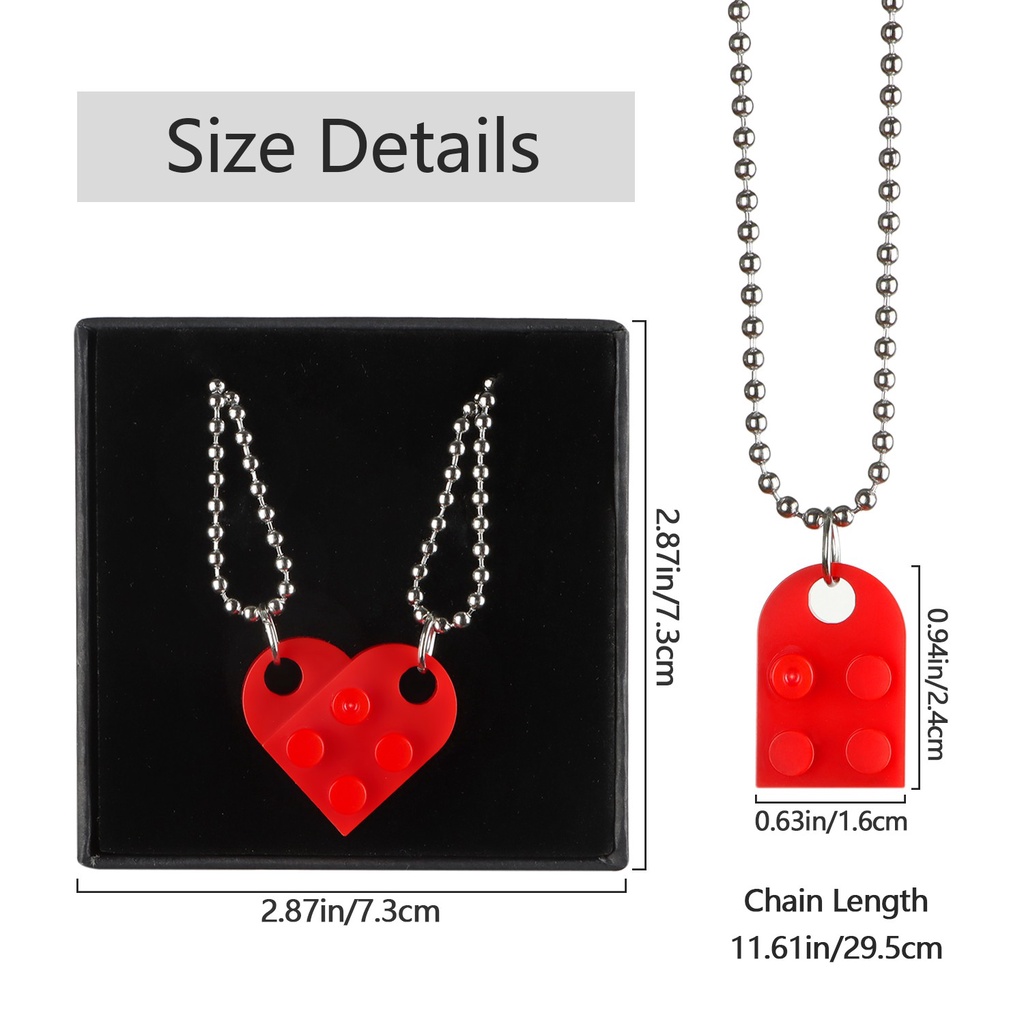 vòng cổ Tình Bạn Mặt Trái Tim Mihan1 Cho Cặp Đôi