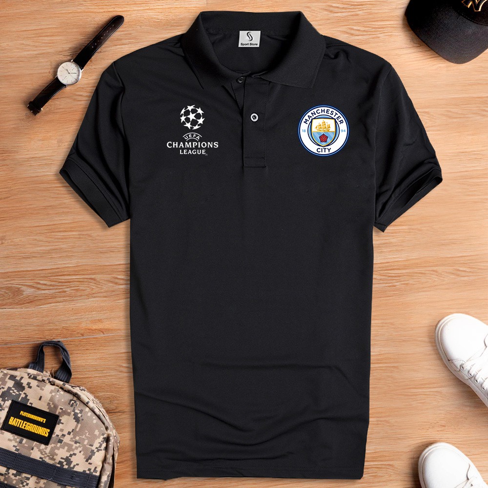 Áo thun polo có cổ ngắn tay CLB Man City - nam nữ cao cấp, vải đẹp, cotton thấm hút mồ hôi, ko bông xù trẻ trung GUCATI | BigBuy360 - bigbuy360.vn