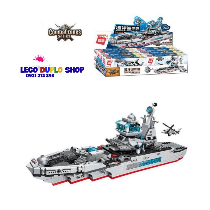 🌈 Bộ Lego Tàu Chiến 8in1 Cho Bé 700 Chi Tiết Lego Classic