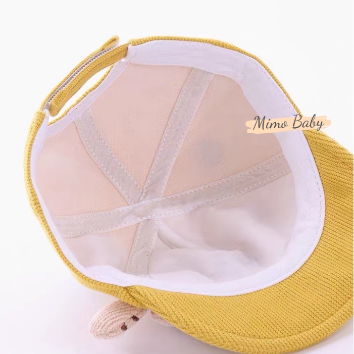 Mũ nón lưỡi trai mềm hình chú chồn tai bông dễ thương cho bé MH129 Mimo Baby