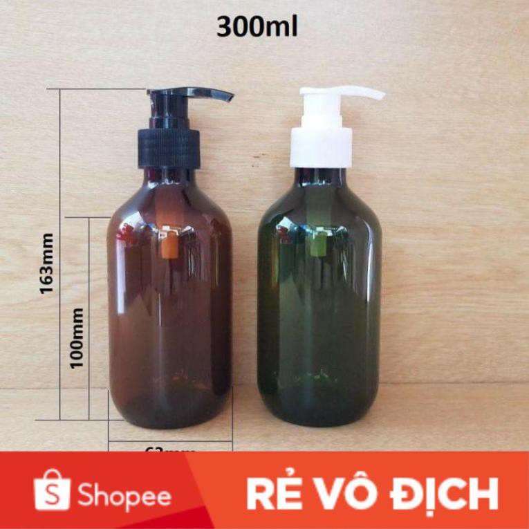 Chai nhựa pet xịt vòi nhấn 300ml/500ml - chai lọ hủ mỹ phẩm [giá sỉ tận gốc]