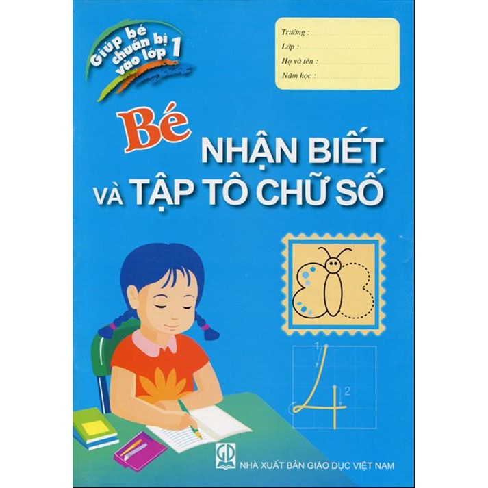 Sách - Bé nhận biết và tập tô chữ số - Vũ Duy Phương