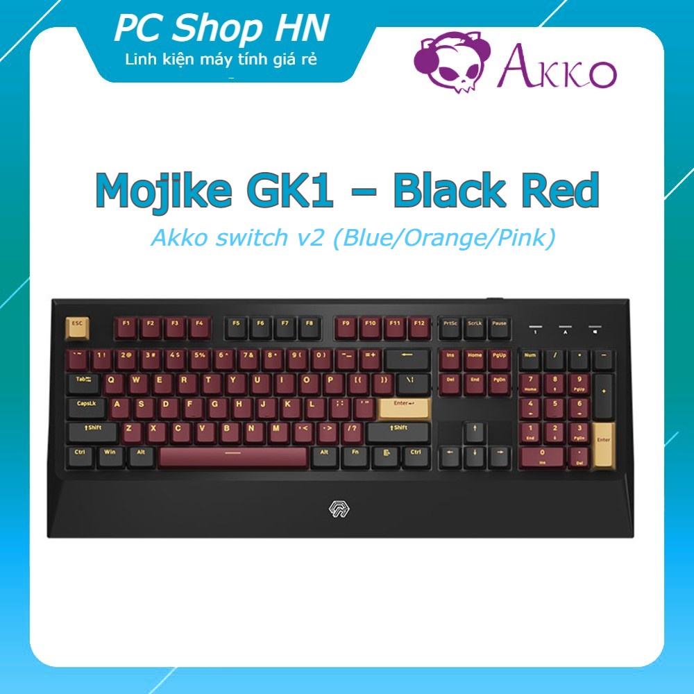 Bàn phím cơ Mojike GK1 Black Red
