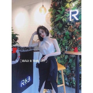 ÁO PHI LỤA LỆCH VAI