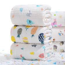 Khăn tắm, cuốn, ủ dành cho bé 6 lớp kích thước 110x120cm