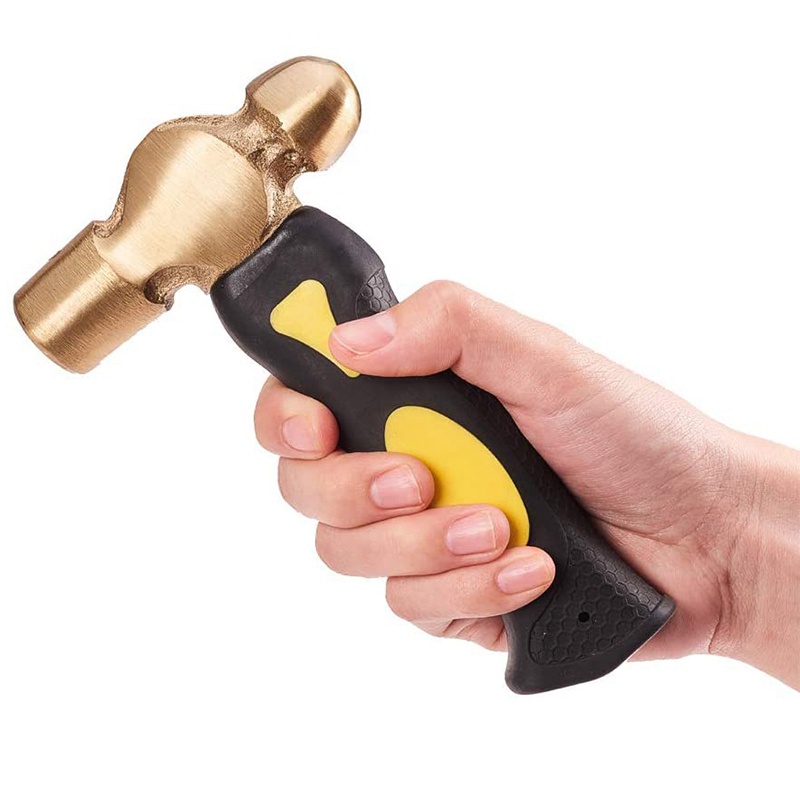 Búa Dập Dấu Hai Mặt Bằng Đồng Thau 1Lb Dùng Làm Trang Sức Nghệ Thuật DIY