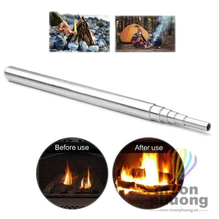 Ống thổi lửa dã ngoại xếp gọn - MUÔN PHƯƠNG SHOP