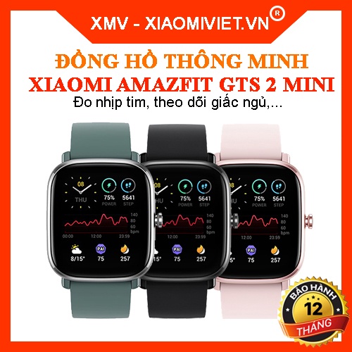 Đồng hồ thông minh Xiaomi Huami Amazfit GTS 2 Mini - Hàng chính hãng - Bảo hành 12 tháng