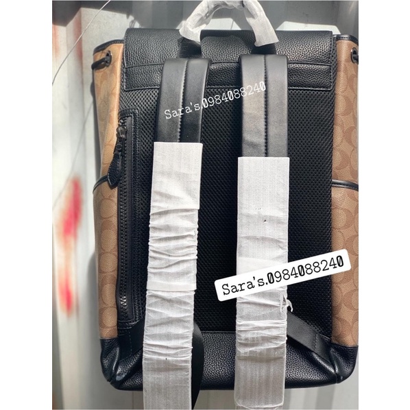 Sẵn sale ❗Balo Coach X Jean canvas khủng long C5419