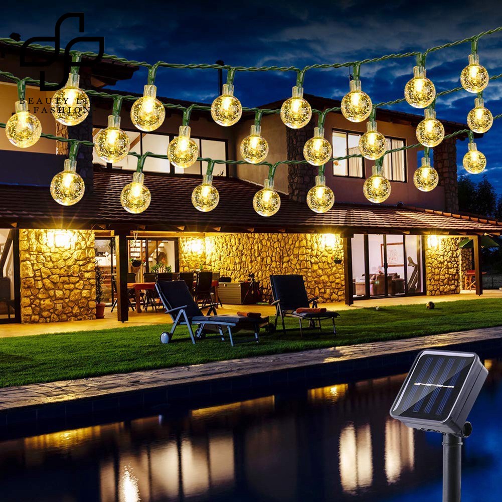 ⭐BEAUTY-30LED Outdoor Solar Powered Bulb Ball Light Lamp Decor