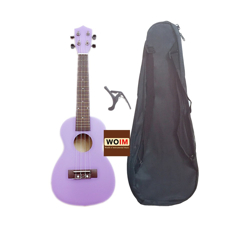 Đàn Ukulele Concert Woim 33A19 Size 23 Tặng Kèm Capo Và Bao Vải