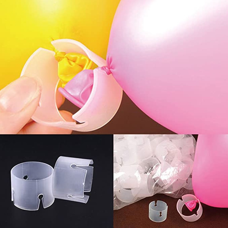 Bộ 50 Vòng Kẹp Nối Bong Bóng Trang Trí Tiệc Cưới / Sinh Nhật