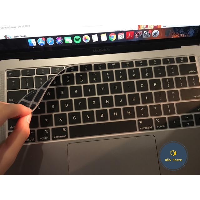 [ TẶNG MIẾNG DÁN MÀN VÀ HÌNH NÚT CHỐNG BỤI ]Ốp MacBook & Phủ Phím MacBook Màu Đen Full Đời Máy | BigBuy360 - bigbuy360.vn