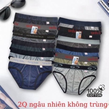 Quần sịp nam, Quần lót nam co giãn đủ size chéo tam giác nhiều màu đẹp Giao ngẫu nhiên - kvindstore08