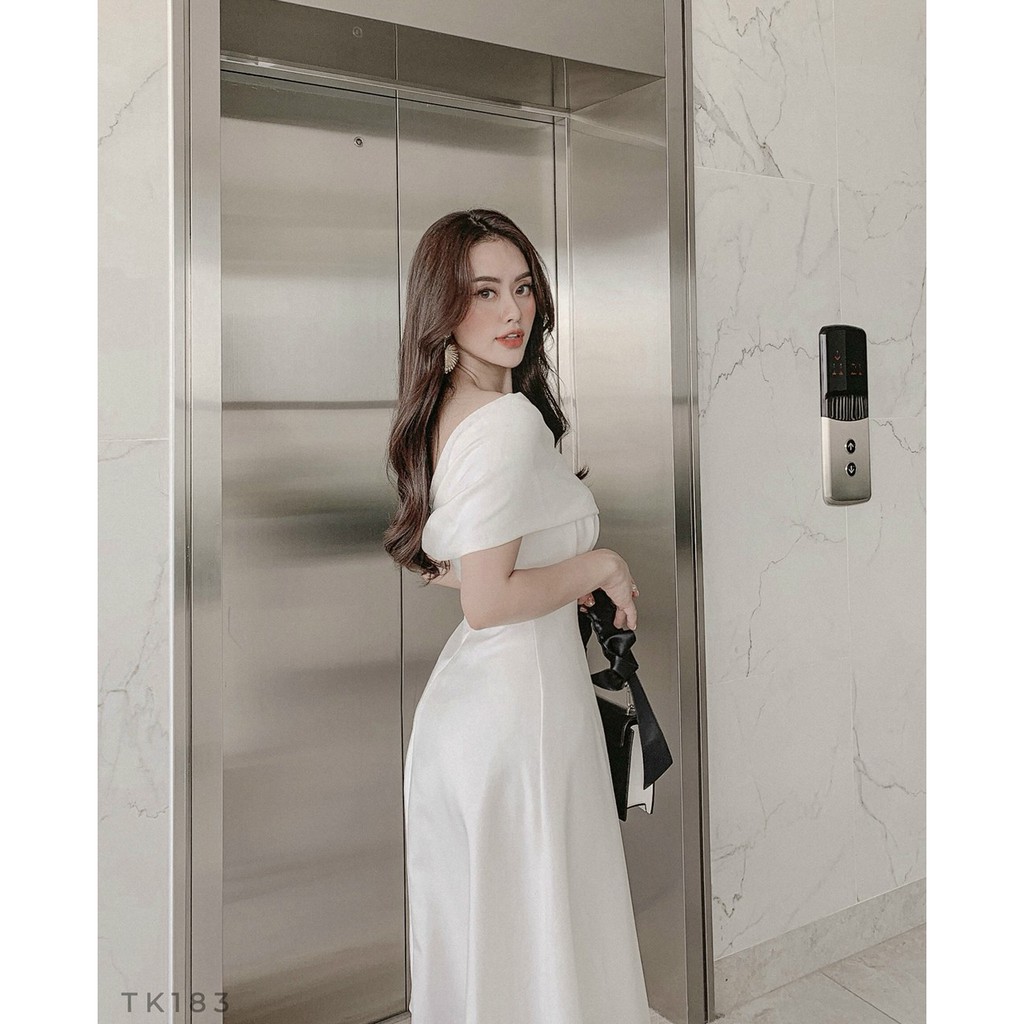 Đầm Xòe Dự Tiệc Lêch Vai, Váy Đầm Xòe Trễ Vai Sang Trọng Zenna [ảnh+video thật] | BigBuy360 - bigbuy360.vn