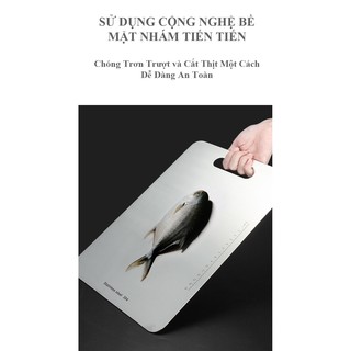 Thớt inox 304 có vạch chia 2 size