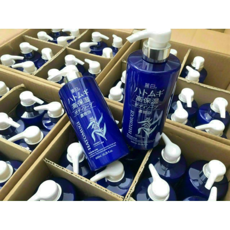 KUMANO Sữa tắm dưỡng ẩm sâu Reihaku Hatomugi 600ml 030305