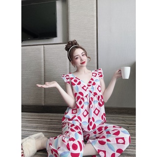 Đồ bộ, đồ mặc nhà lụa mango cao cấp, free size, bộ dài tay cánh tiên