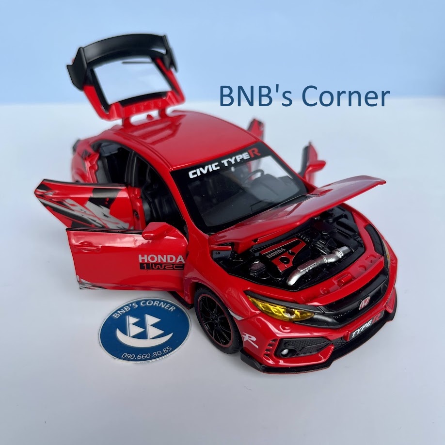 Xe mô hình Honda Civic Type R 1:32 hãng Double Horses