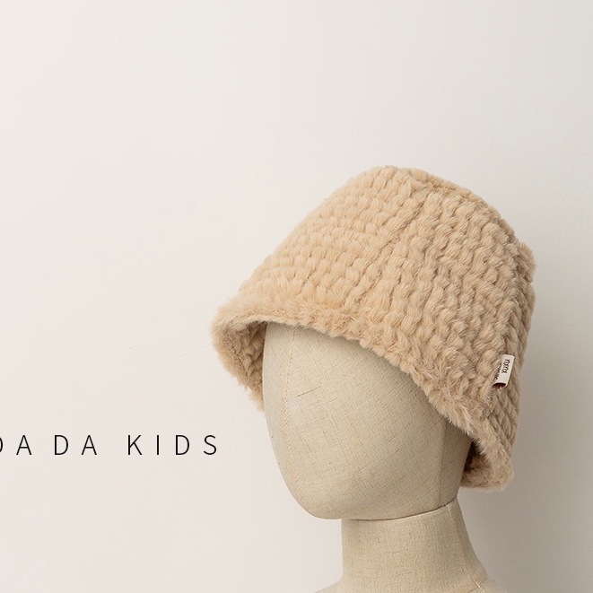 Mũ Bucket Màu Trơn Thời Trang Thu Đông Cho Bé