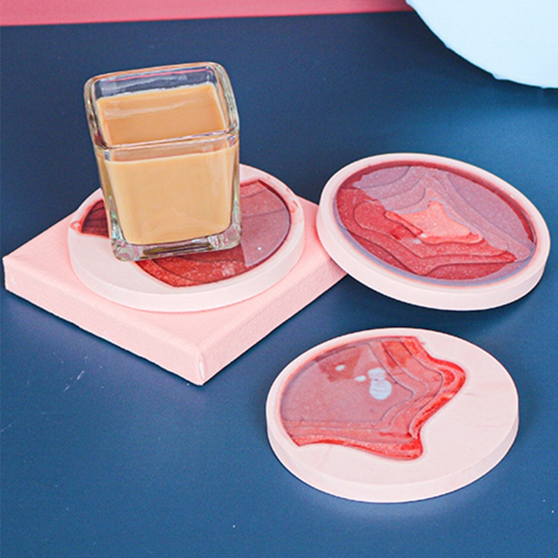 Khuôn Silicone Làm Nhựa Resin Epoxy Hình Tròn Diy