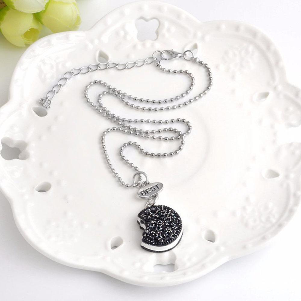 Bộ 2 Vòng cổ Tình Bạn Mặt Bánh Quy Và Cà Phê Mini S6Z7