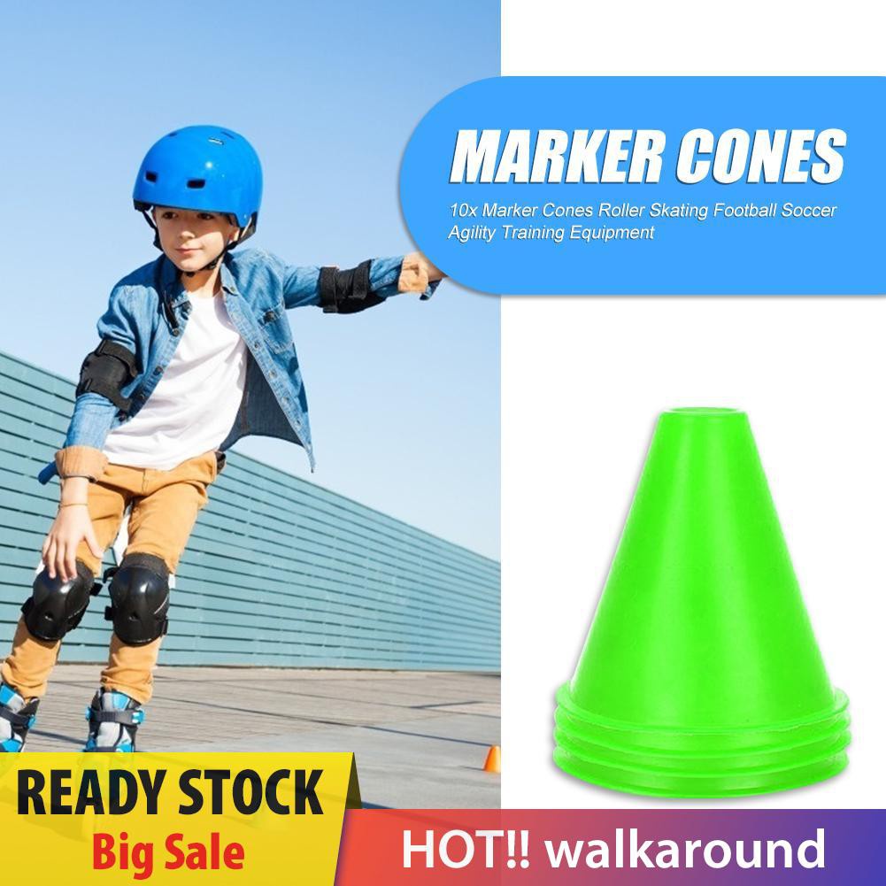 Bộ 10 Dụng Cụ Đánh Dấu Tập Luyện Bóng Đá Trượt Patin