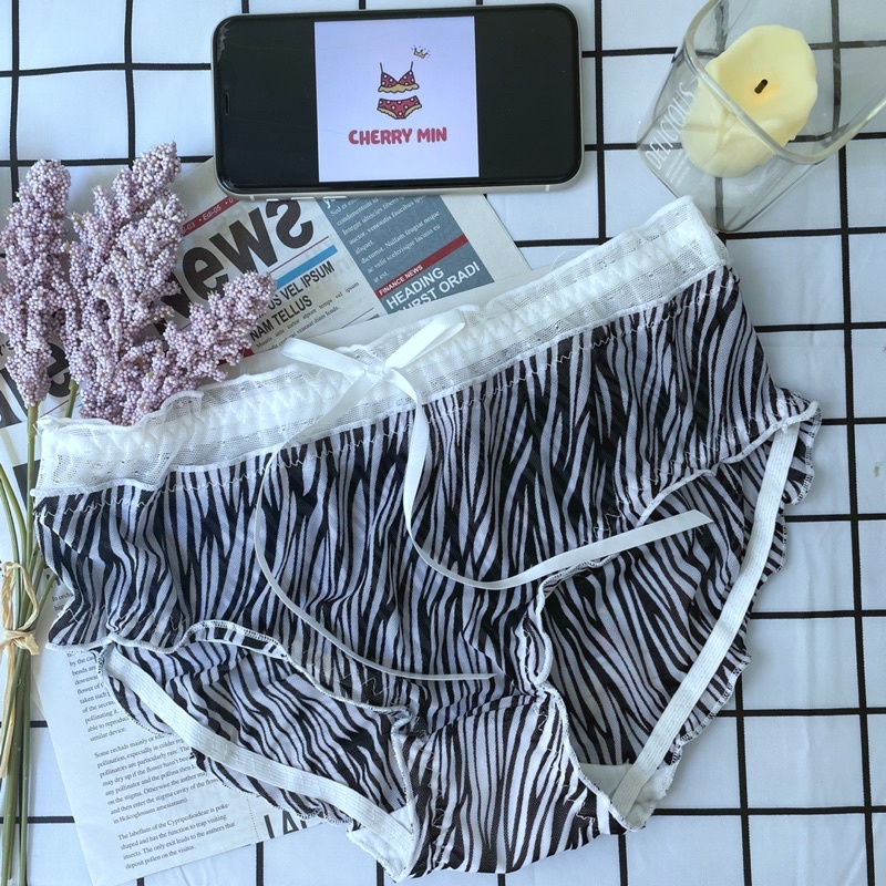 [Video Thật] Quần Lót Nữ Ren Lưới họa tiết da báo cực Sexy siêu mềm mại và thoáng mát cao cấp CHERRY MIN | BigBuy360 - bigbuy360.vn