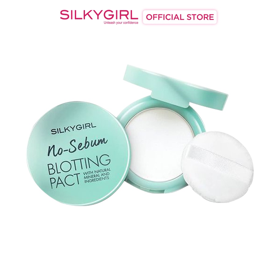 Phấn Phủ Khoáng Kiềm Dầu Dạng Nén Silkygirl No-sebum Blotting Pact 7g