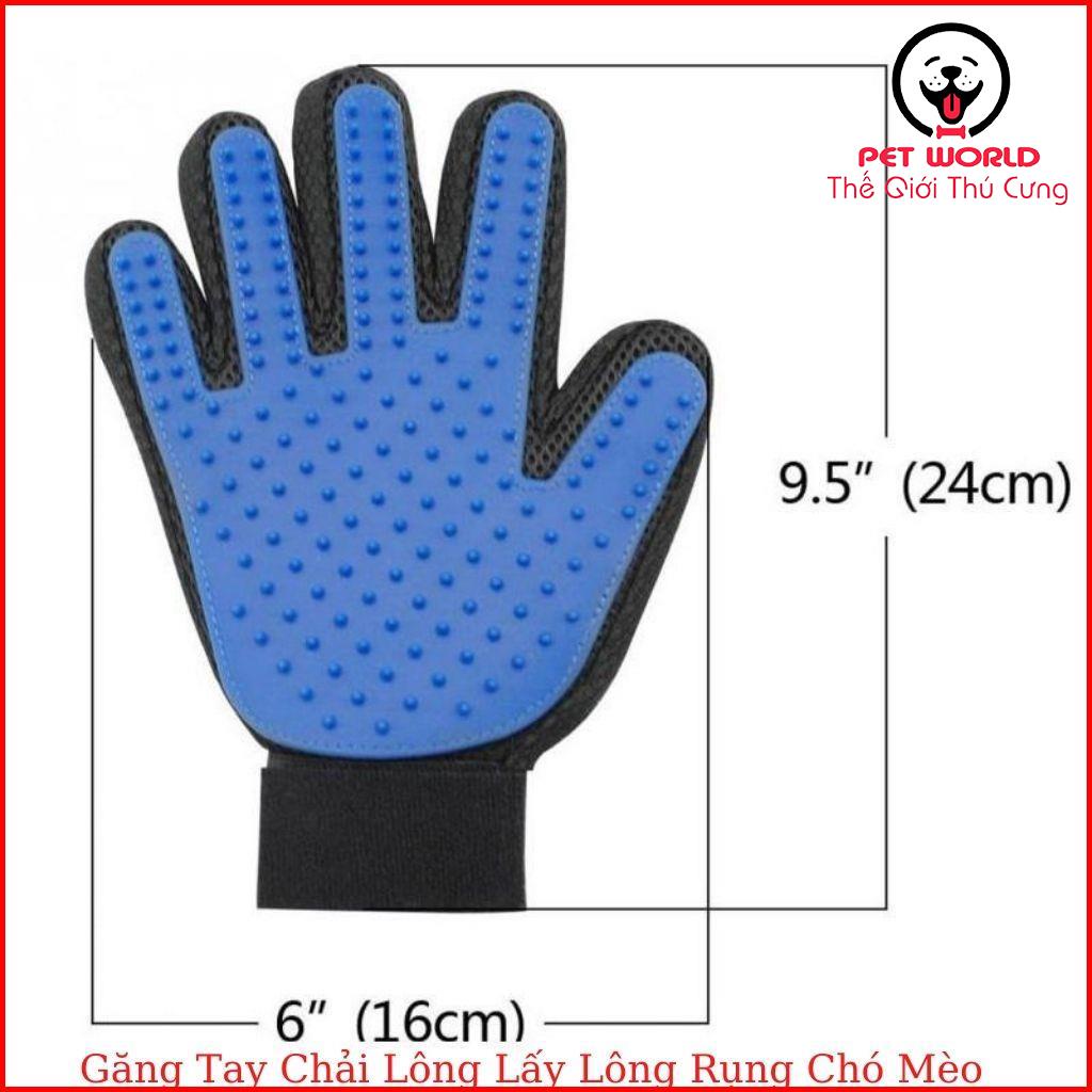 Găng tay chải lông, lấy lông rụng Chó Mèo