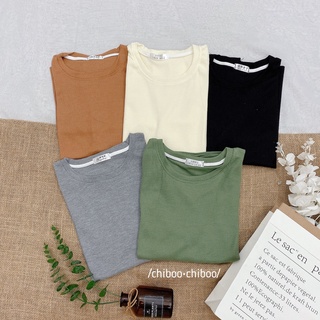 [ATN06] Áo Thun Xốp Cộc Tay, Áo Kiểu Cộc Tay Cổ Tròn Thời Trang Nữ Ulzzang, Phong Cách Basic March.Clothes
