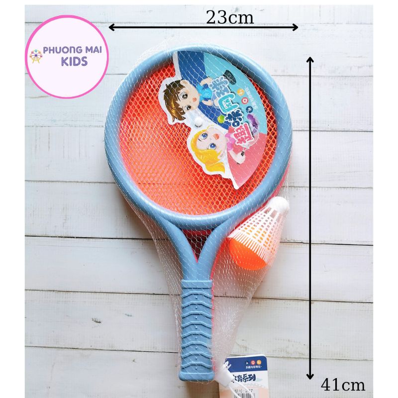 Đồ chơi Vợt cầu lông trẻ em có 2 vợt, 1 quả bóng, 1 quả cầu 🏸🏸🏸 vợt cầu lông cho bé