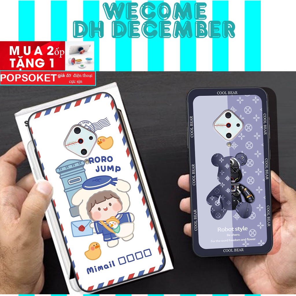 Ốp lưng Vivo S1 PRO  in hình 3D gấu mới nhất - sang - chảnh - ĐẸP- BỀN