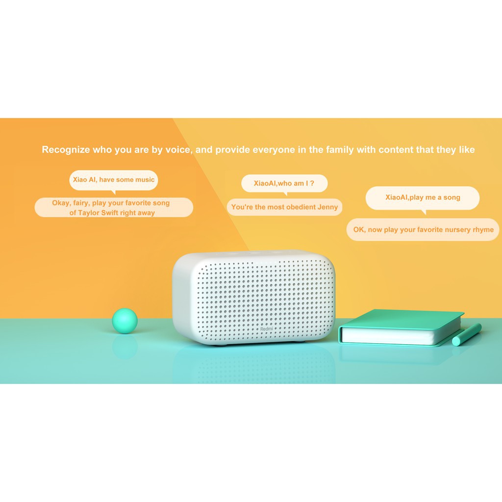 Xiaomi Redmi XiaoAI playing wireless portable bluetooth speaker AI smart voice control AI voice control Mini bluetooth radio speaker