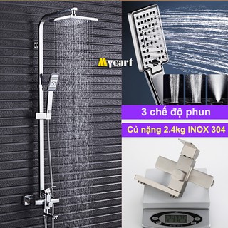 [CỰC CHUẨN] Bộ sen cây tắm đứng nóng lạnh 3 Trong 1, Bộ sen vòi tắm INOX 304 - Hàng Nhập Khẩu