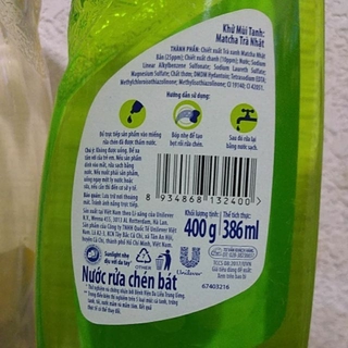 Nước rửa chén Sunlight 400g