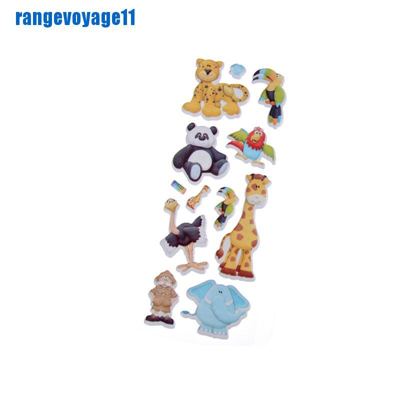 Miếng Dán Trang Trí Hình Động Vật 3d Xinh Xắn