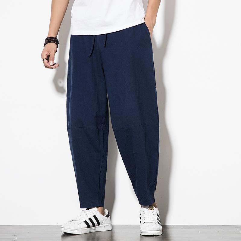 Quần Harem Ống Rộng Plus Size Phong Cách Trung Hoa Cho Nam