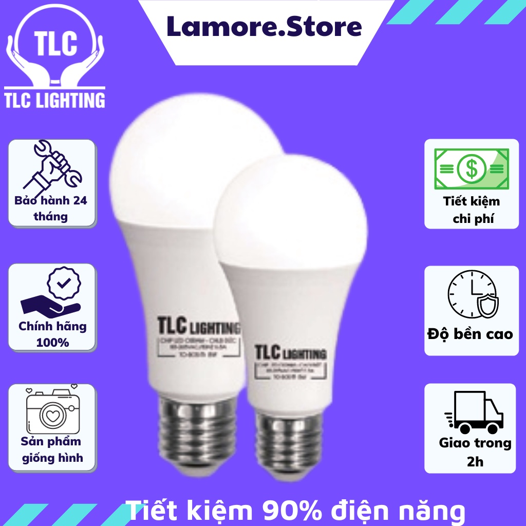 Bóng Đèn LED Búp Trụ OS - Công Suất 3W 6W 8W 10W 13W - Thương Hiệu TLC Lighting - Hàng Việt Nam Chất Lượng Cao - BH 12T