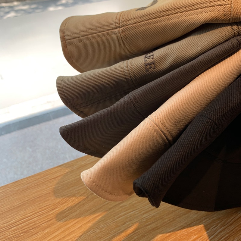 Nón Bucket Chống Nắng Thêu Chữ Phong Cách Nhật Bản