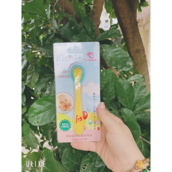 THÌA BÁO NÓNG ĂN DẶM KICHI CHO BÉ