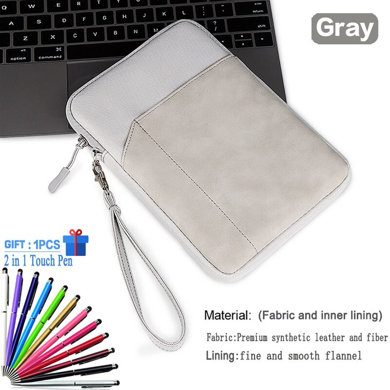 For Xiaomi Mi Pad 3 2 7.9 Mipad 4 Plus 10.1 8 Tablet zipper sleeve For Sony Xperia Z4 Z3 Z2 SGP771 SGP511 SGP611 pouch-bag Case